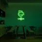 LED lysskilt på veggen KAFFE - neon logo 75 cm