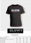 Святлодыёдная футболка - праграмуемая падсветка адзення Gluwy праз смартфон (iOS / Android) - белы святлодыёд