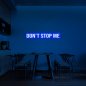 Belysning af 3D LED-skilte på væggen - DON´T STOP ME 100 cm