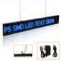 Text LED boards programmable with WiFi support - 82 cm x 9,6 cm blue