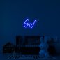 3D-Inschriften an der Wand - LED-Herzbrille 50 cm