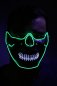 Máscara de fiesta LED - calavera verde