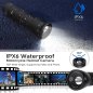 Kamera v baterce LED s FULL HD rozlišení + 120° úhel s IPX6 voděodolné + držáky