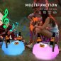 Drziak na napoje do bazena plávajúci + reproduktor bluetooth 5W + LED svetlo farebné s IP66