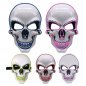 Светодиодная мигающая маска для лица SKULL - красный