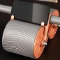 Posilňovací valec na brucho s časovačom 2v1 automatický fitness roller na brušné svaly