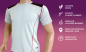 T-shirt de fitness intelligent avec navigation - bluetooth (iOS, Android)