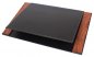 Leren bureauonderlegger - Luxe schrijfmat (palissander + leer) handgemaakt