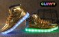 Scarpe da ginnastica LED luminoso - oro