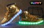 Sneakers светящиеся LED кросовки - золотой цвет