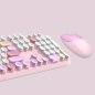 Set tastiera e mouse wireless WiFi - Design elegante in rosa