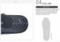 Heated boot insoles rechargeable 2000mAh battery - shoe size EUR 36-46