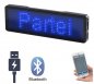 LED name tag (badge) BLUE with bluetooth control via smartphone APP - 9,3 cm x 3,0 cm