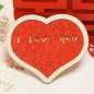 Teka-teki hati - teka-teki Valentines 3D kayu I LOVE YOU - 24 keping