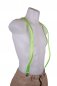 Party LED flashing men suspenders - green