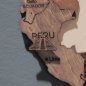 Monumentos mundiais 15pcs - alfinetes em mapas de madeira