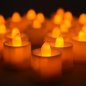 Flameless candles LED with pulsation - orange