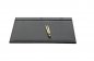 SET de oficina de lujo para documentos para la mesa de oficina 6 piezas cuero negro + madera