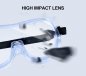 Transparent protection glasses fully closed with valves + Anti-fog