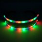 Óculos cibernéticos LED para festa com 22x LEDs + controle remoto + botões