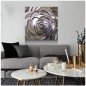 Light up wall pictures Metal (aluminum) - LED RGB 20 programmable colors - Rose 50x50cm