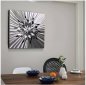 Obrazy na stenu 3D - Kovové (hliníkové) - LED podsvietené RGB 20 farieb - Diamantový kvet 50x50cm