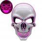 LED-maske SKULL - lilla