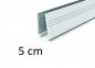 5 cm - Guía de montaje de plástico para tiras de luz LED