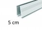 5 cm - Plastic mounting guide rail for LED light strips