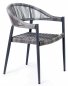 Minimalist rattan seating - garden set for seating for 4 people + table