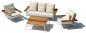 Gartensitzgruppe aus Holz – Luxuriöse Sofagarnitur für 5 Personen + Couchtisch