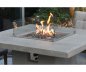 Mesa de comedor exterior con brasero - Chimenea de gas de lujo (forma rectangular de hormigón)