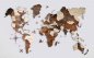 3Д карта света на зиду - дрвена карта 100 цм к 60 цм