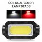 Faros LED - Faro LED Blanco/Rojo - Extra potente recargable con 5 modos