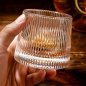 Vaso de whisky giratorio de 160 ml: vaso de whisky o bourbon elegante y único