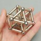 Hastes magnéticas NeoCube com bolas - ouro e prata