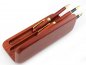 Wooden fountain and ballpoint pen set 3in1 in exclusive wooden pen box