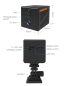 Wifi kamera špionážna 24/7 + FULL HD + 140° uhol + 4x IR LED + PIR detekcia pohybu
