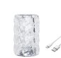 Křišťálová lampa LED - dotyková ve tvaru sklenice (vázy) stolová + dálkové ovládání - 16 barev (12,5cm)