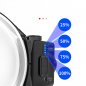 Linterna frontal - Linterna frontal LED Blanca/Roja - Recargable extra potente con 6 modos