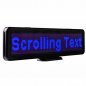 Obchodní LED panel s programováním textu 30 cm x 11 cm - modrý