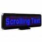 Business LED Panel mit Textprogrammierung 30 cm x 11 cm - blau