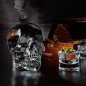 Whiskysett - Skull - Glasskaraffel for alkohol (scotch eller bourbon) med 1L volum
