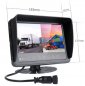 Vodotesný monitor pre lode / jachtu / stroje 7" AHD LCD s krytie (IP68) + 2 vstupy pre kamery