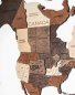 3D sienu gleznojums - koka pasaules karte 300 cm x 175 cm