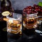 Vaso de whisky - Vaso de bourbon único con soporte para puros 260 ml