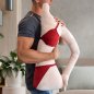 Girlfriend pillow - push sleeping cushion for men in the shape of a woman with arm (half body)