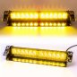 Luces de emergencia para automóviles - luces de advertencia intermitentes estroboscópicas multicolor - 24 LED (48 W) tamaño 35 cm x 2 piezas