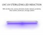 UV light sanitizer with motion sensor - White LED + UVC sterilization LED