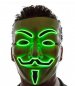 Helovino kaukės LED - žalia